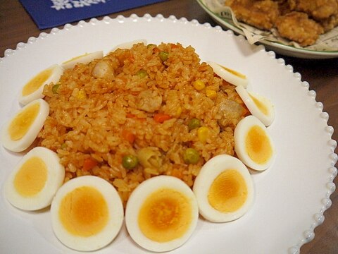 炊飯器で簡単♪チキンピラフ